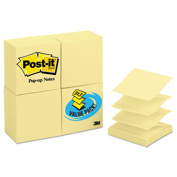 Post-it® Pop-up Notes Original Canary Yellow Pop-up Refill, 3 X 3, 100-sheet, 24-pack freeshipping - TVN Wholesale